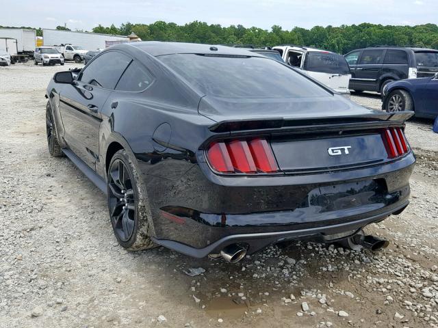 1FA6P8CF2F5357377 - 2015 FORD MUSTANG GT BLACK photo 3