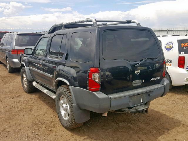 5N1ED28Y03C651479 - 2003 NISSAN XTERRA XE BLACK photo 3