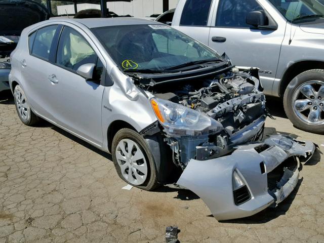 JTDKDTB3XE1070497 - 2014 TOYOTA PRIUS C SILVER photo 1