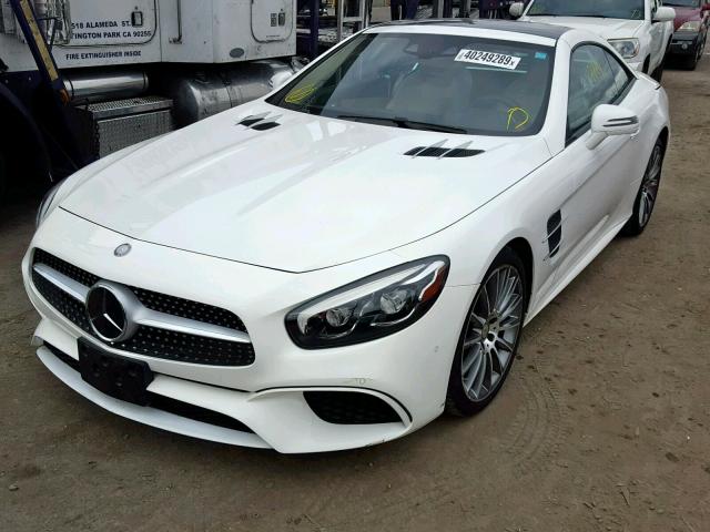 WDDJK6GA9HF045551 - 2017 MERCEDES-BENZ SL 450 WHITE photo 2