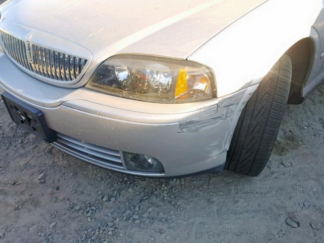 1LNHM86S85Y623529 - 2005 LINCOLN LS SILVER photo 9