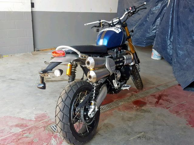 SMTD51HG8KT935022 - 2019 TRIUMPH MOTORCYCLE SCRAMBLER BLUE photo 4