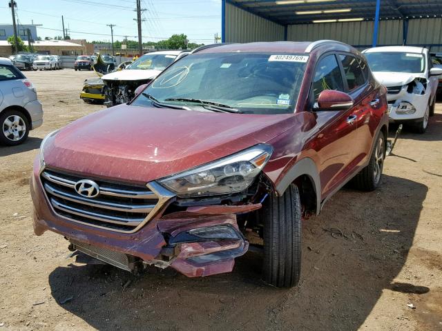 KM8J33A20GU044477 - 2016 HYUNDAI TUCSON LIM BURGUNDY photo 2