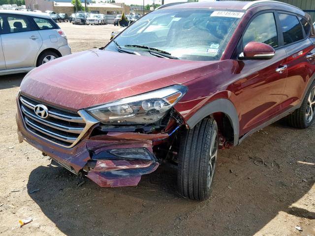 KM8J33A20GU044477 - 2016 HYUNDAI TUCSON LIM BURGUNDY photo 9