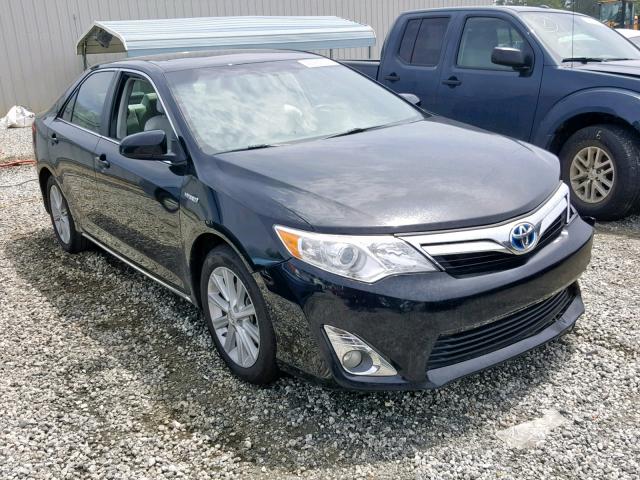 4T1BD1FK2DU064398 - 2013 TOYOTA CAMRY HYBR BLACK photo 1