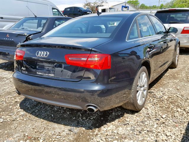 WAUGFAFC3DN093056 - 2013 AUDI A6 PREMIUM BLUE photo 4