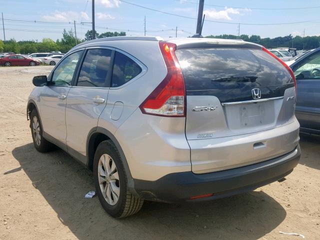 2HKRM4H73CH602807 - 2012 HONDA CR-V EXL SILVER photo 3