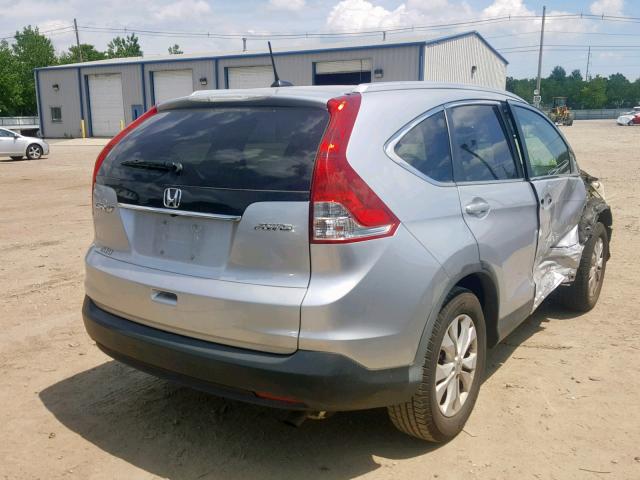 2HKRM4H73CH602807 - 2012 HONDA CR-V EXL SILVER photo 4