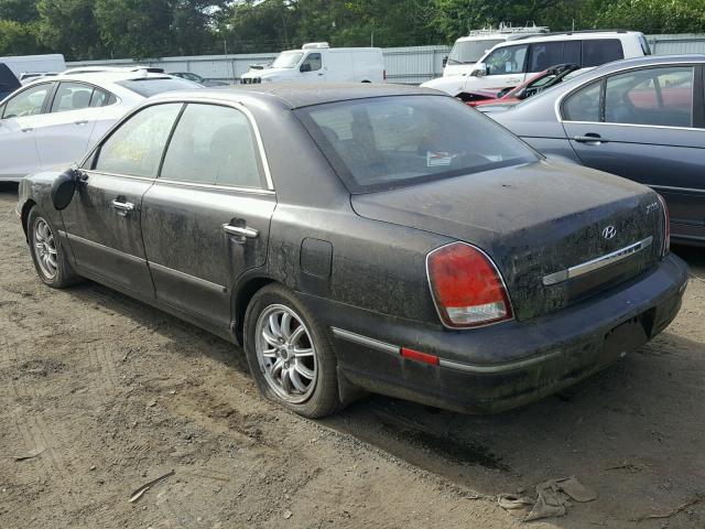 KMHFU45E92A176578 - 2002 HYUNDAI XG 350 BLACK photo 3