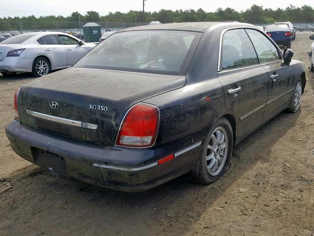 KMHFU45E92A176578 - 2002 HYUNDAI XG 350 BLACK photo 4