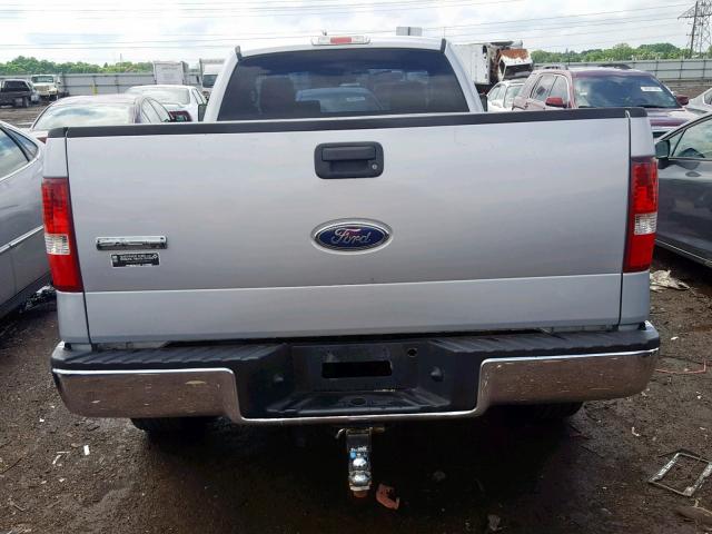 1FTVF12505NC01457 - 2005 FORD F150 SILVER photo 6