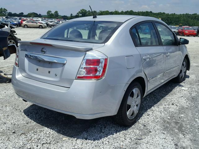 3N1AB6APXCL647870 - 2012 NISSAN SENTRA 2.0 SILVER photo 4