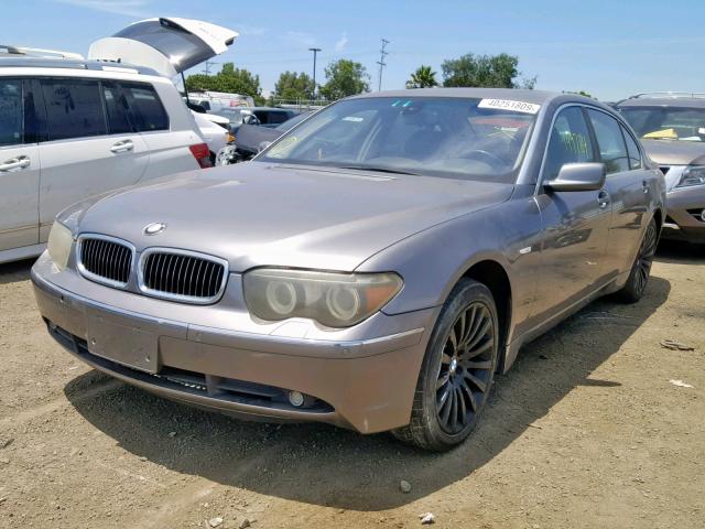 WBAGN634X4DS49922 - 2004 BMW 745 LI SILVER photo 2