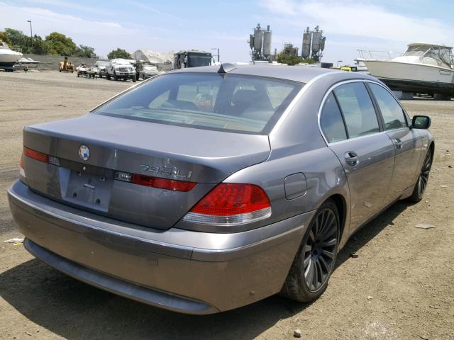 WBAGN634X4DS49922 - 2004 BMW 745 LI SILVER photo 4