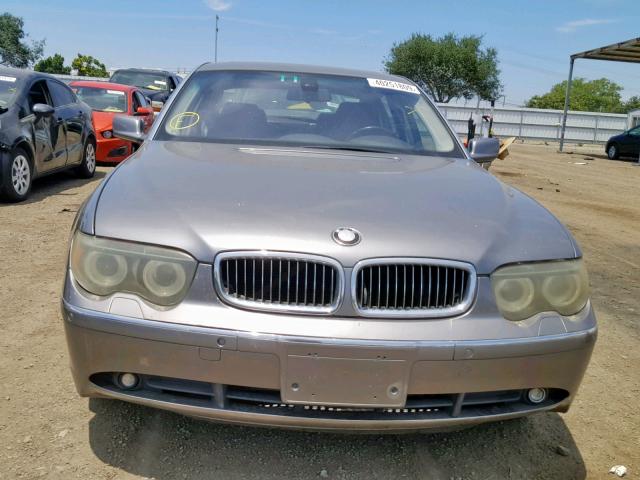 WBAGN634X4DS49922 - 2004 BMW 745 LI SILVER photo 9