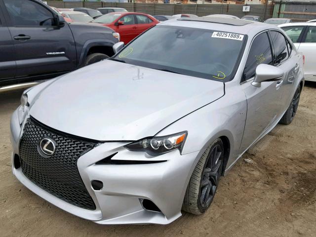 JTHBA1D29G5010934 - 2016 LEXUS IS 200T SILVER photo 2