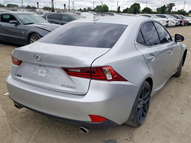 JTHBA1D29G5010934 - 2016 LEXUS IS 200T SILVER photo 4