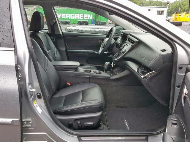 4T1BK1EBXHU243284 - 2017 TOYOTA AVALON XLE SILVER photo 5