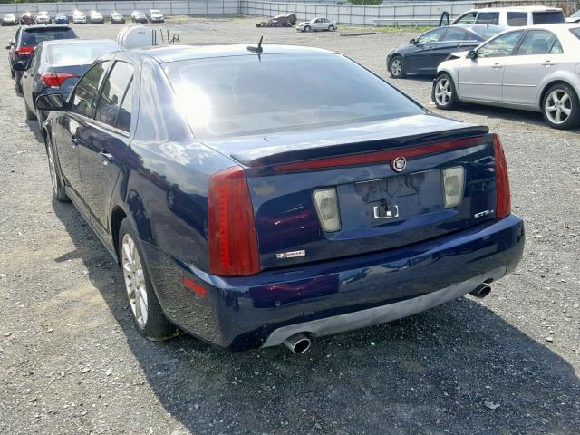 1G6DC67A850196550 - 2005 CADILLAC STS BLUE photo 3