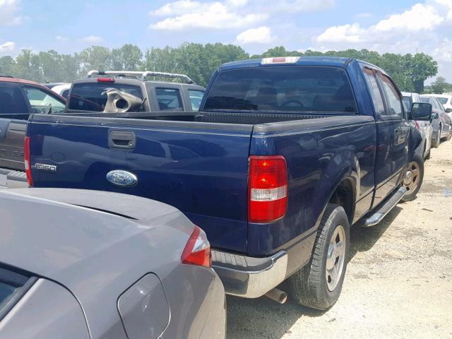 1FTPX12V87NA51610 - 2007 FORD F150 BLUE photo 4