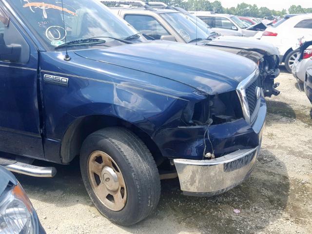 1FTPX12V87NA51610 - 2007 FORD F150 BLUE photo 9