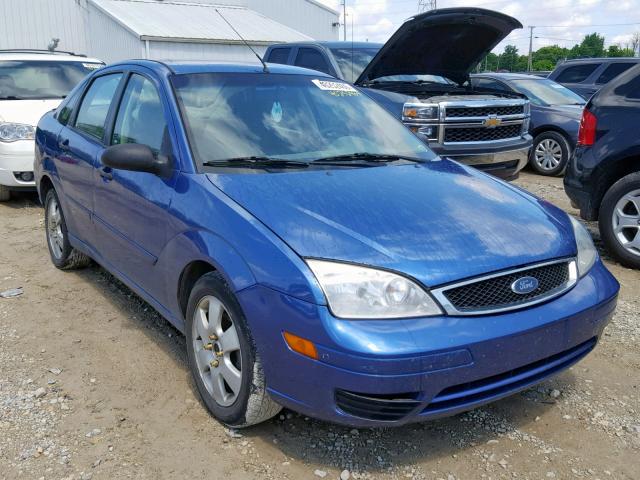 1FAFP34N25W288952 - 2005 FORD FOCUS ZX4 BLUE photo 1