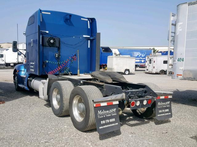 1XKAD48X6EJ386222 - 2014 KENWORTH CONSTRUCTI BLUE photo 3