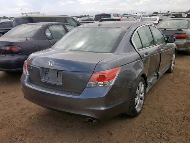 1HGCP2F89AA161087 - 2010 HONDA ACCORD EXL GRAY photo 4