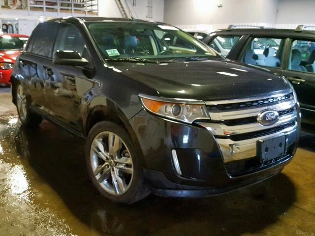 2FMDK4JC0DBB65011 - 2013 FORD EDGE SEL BLACK photo 1