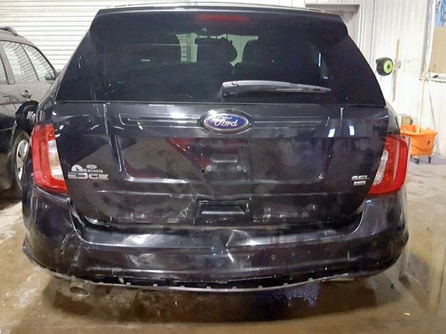 2FMDK4JC0DBB65011 - 2013 FORD EDGE SEL BLACK photo 9