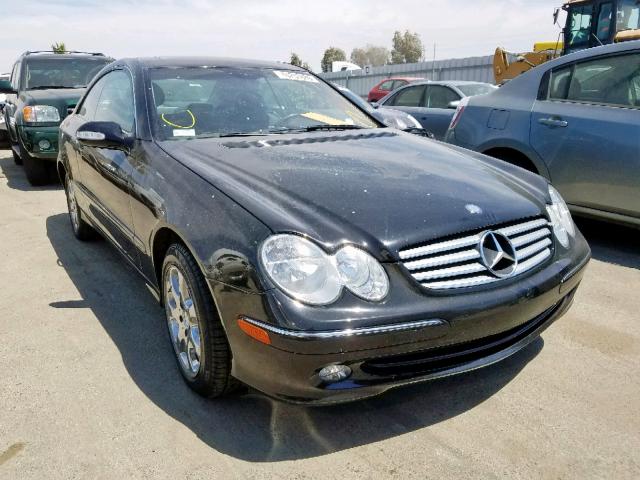 WDBTJ65J13F049416 - 2003 MERCEDES-BENZ CLK 320C BLACK photo 1