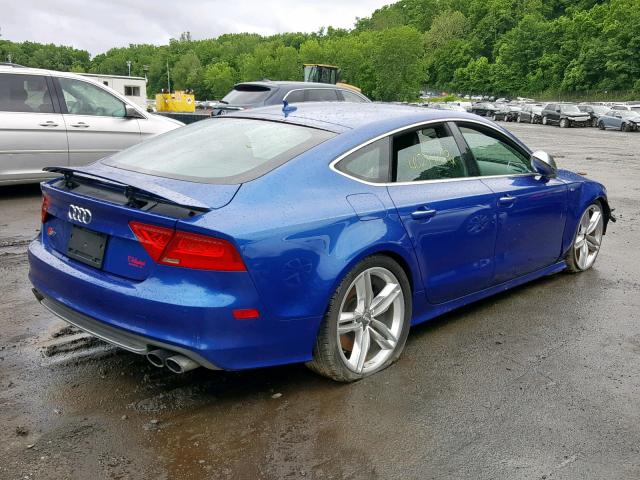 WAUW2AFC1EN065006 - 2014 AUDI S7 PREMIUM BLUE photo 4