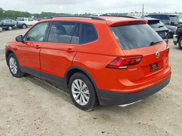 3VV1B7AX4KM054552 - 2019 VOLKSWAGEN TIGUAN S ORANGE photo 3