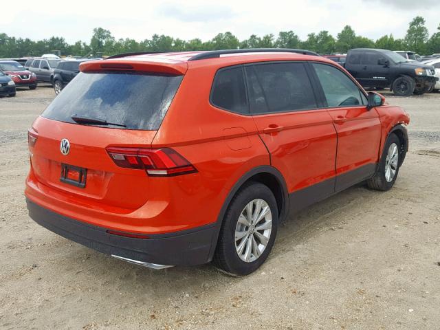 3VV1B7AX4KM054552 - 2019 VOLKSWAGEN TIGUAN S ORANGE photo 4