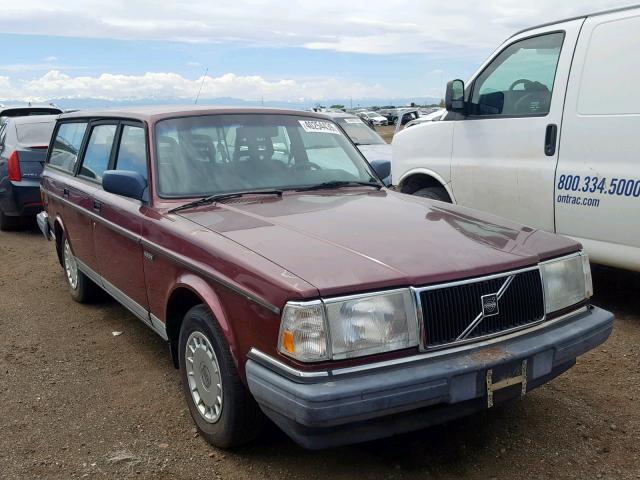 YV1AW8806N1936335 - 1992 VOLVO 240 RED photo 1