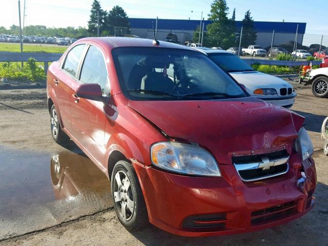 KL1TD5DE2AB132677 - 2010 CHEVROLET AVEO LS RED photo 1