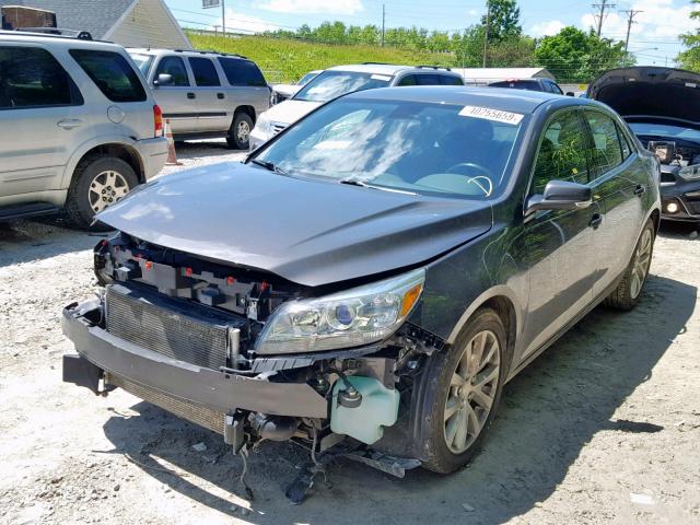 1G11G5SX6DF211870 - 2013 CHEVROLET MALIBU 3LT ნაცრისფერი ფოტო 2