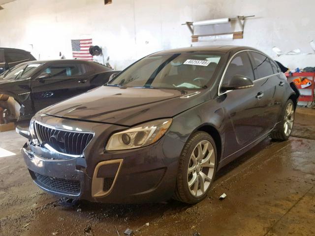 2G4GV5GVXC9154347 - 2012 BUICK REGAL GS BLACK photo 2