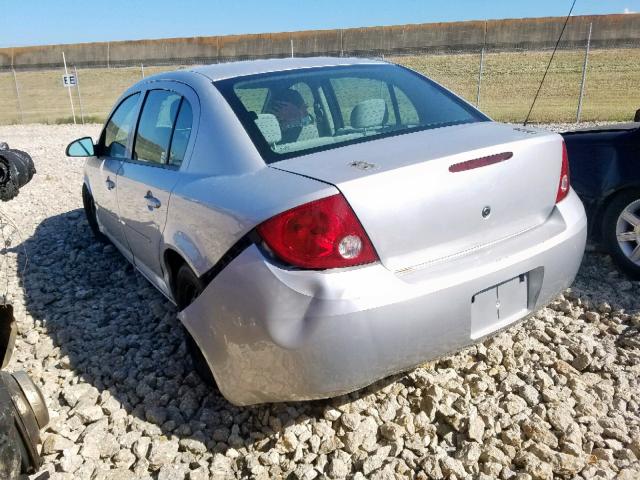 1G1AK52F557665027 - 2005 CHEVROLET COBALT SILVER photo 3