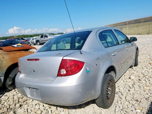 1G1AK52F557665027 - 2005 CHEVROLET COBALT SILVER photo 4