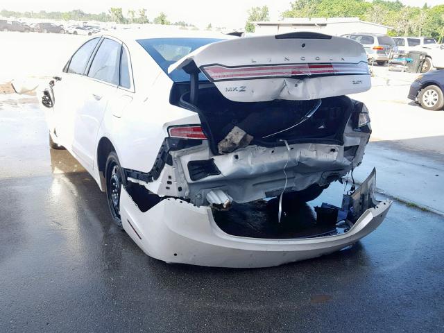 3LN6L5A91JR604715 - 2018 LINCOLN MKZ PREMIE WHITE photo 3