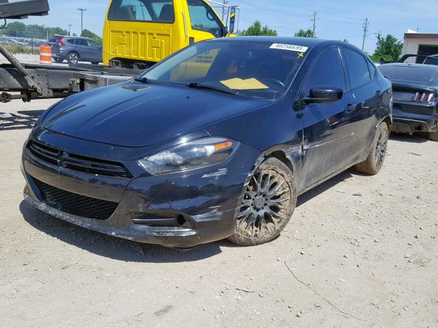 1C3CDFBAXDD289384 - 2013 DODGE DART SXT BLACK photo 2