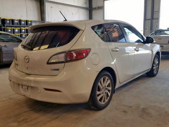 JM1BL1L78C1653821 - 2012 MAZDA 3 I WHITE photo 4