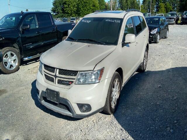 3C4PDDEG1CT266585 - 2012 DODGE JOURNEY R/ WHITE photo 2