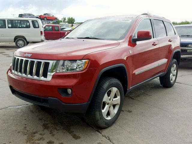 1J4RR4GT0BC500451 - 2011 JEEP GRAND CHER RED photo 2