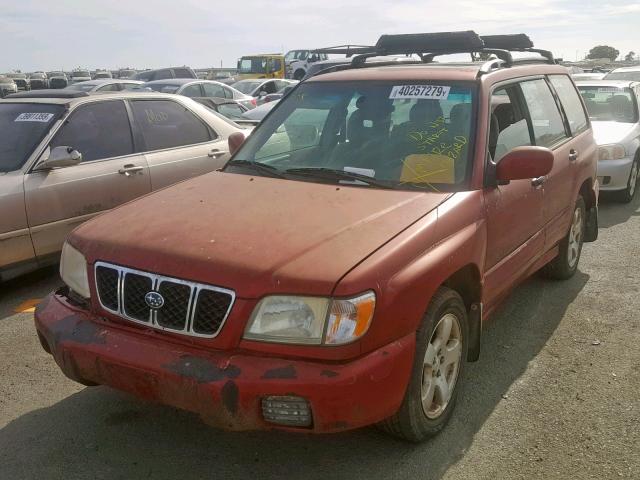 JF1SF65641G722447 - 2001 SUBARU FORESTER S RED photo 2