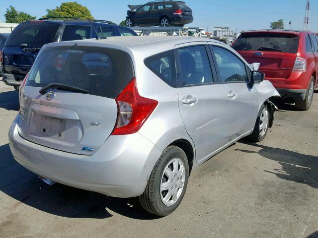 3N1CE2CP6GL366905 - 2016 NISSAN VERSA NOTE SILVER photo 4