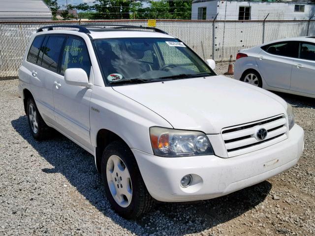 JTEEP21A940017899 - 2004 TOYOTA HIGHLANDER WHITE photo 1