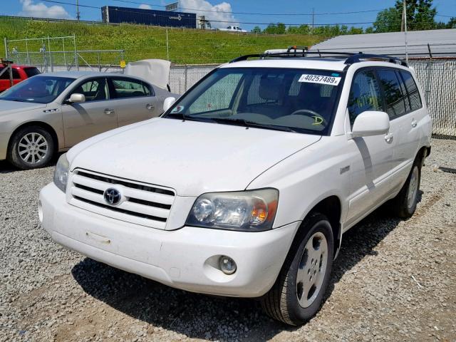 JTEEP21A940017899 - 2004 TOYOTA HIGHLANDER WHITE photo 2