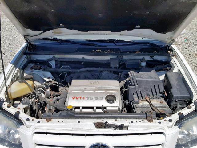 JTEEP21A940017899 - 2004 TOYOTA HIGHLANDER WHITE photo 7